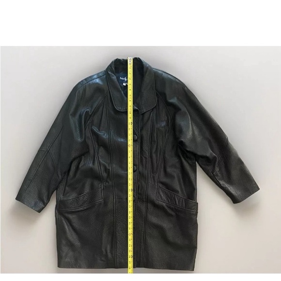 Ralph Lauren Vintage Leather Coat, Womens size XL - Picture 2 of 14